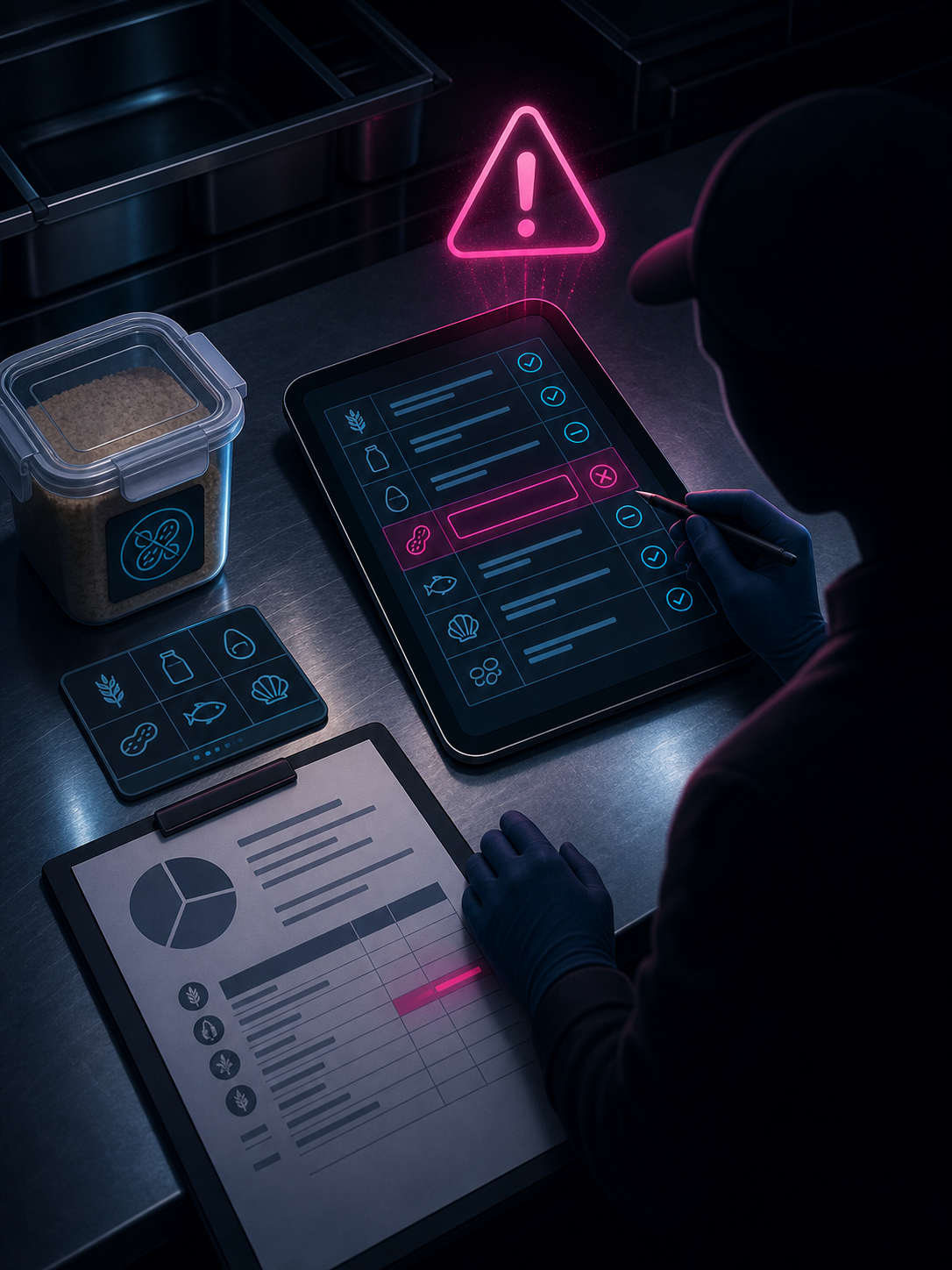 Shift manager unable to locate temperature logs during health inspection